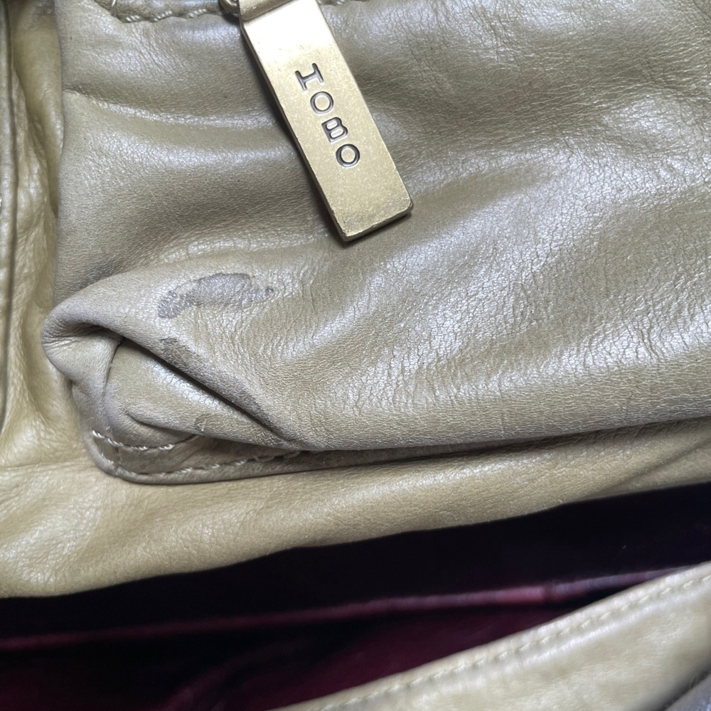 Authentic Hobo Brand Army Olive Green Real Leather Large Bag - Picture 13 of 13
